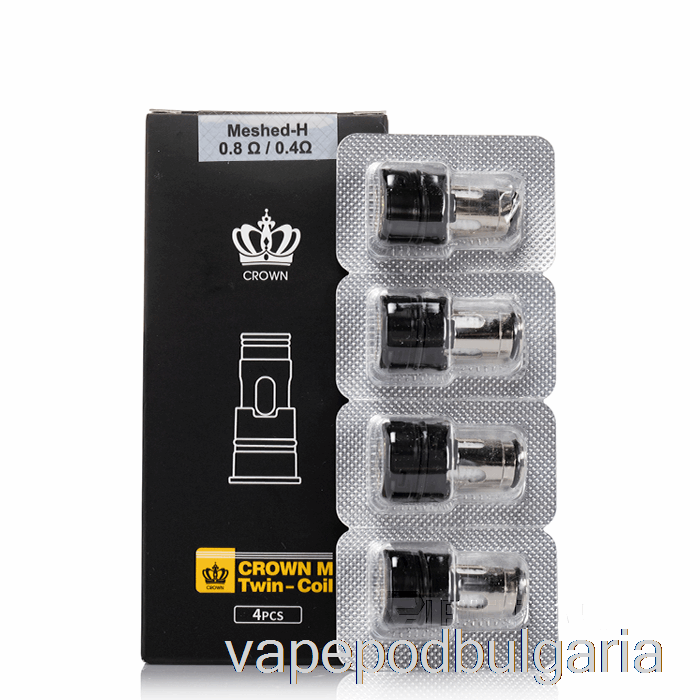 Vape Технически характеристики Uwell Crown M резервни намотки 0.4/0.8ohm Crown M двойни намотки